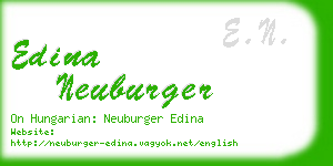 edina neuburger business card